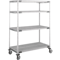 MetroMax i&reg; Stem Caster Cart, 4 Tiers, 18" x 69" x 36", 900 lbs. Capacity Ontario Packaging