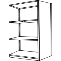 Interlok Shelving Unit, Steel, Boltless, 800 lbs. Capacity, 36" W x 76" H x 24" D Ontario Packaging