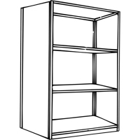 Interlok Shelving Unit, Steel, Boltless, 800 lbs. Capacity, 36" W x 76" H x 24" D Ontario Packaging