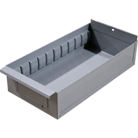 Interlok Boltless Shelving Shelf Box, Steel, 11-5/8" W x 12" D x 2-3/4" H, Light Grey RN439 | Ontario Packaging