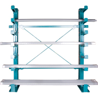 Cantilever Bar-Stock Racking - Light-Duty, Single Sided, 12" Arm, 75" H Ontario Packaging