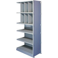 Interlok Shelving Unit, Steel, Boltless, 800 lbs. Capacity, 36" W x 88" H x 12" D Ontario Packaging