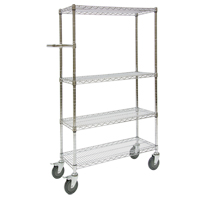 Push Cart, Chrome Plated, 30" x 60" x 14", 800 lbs. Capacity RL914 | Ontario Packaging