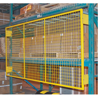 Grilles de protection arri&egrave;re pour palettier, 96" la x 48" h, Ferrures de 6" Ontario Packaging