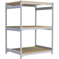 Wide Span Record Storage Shelving, Steel, 3 Shelves, 42" W x 32" D x 60" H Ontario Packaging