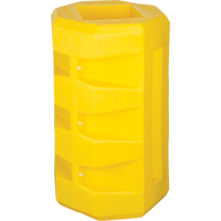 Column Protectors, 8-1/4" x 8-1/4" Inside Opening, 23-1/2" L x 23-1/2" W x 39-1/2" H, Yellow RN048 | Ontario Packaging