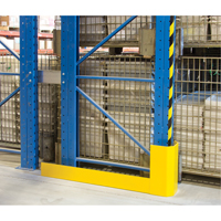 Racking Aisle Protectors, 3" W x 50" L x 16" H, Safety Yellow Ontario Packaging