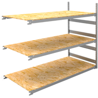 &eacute;tag&egrave;re-classeur de grande largeur, Acier, 3 Tablettes, 72" la x 32" p x 60" h, Ensemble Ajout Ontario Packaging