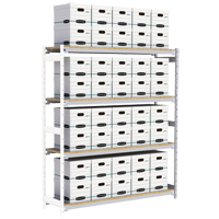 &eacute;tag&egrave;re-classeur de grande largeur, Acier, 4 Tablettes, 72" la x 18" p x 84" h, Ensemble Ajout Ontario Packaging