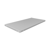 Slotted Angle Shelf, Galvanized Steel, 48" W x 18" D Ontario Packaging