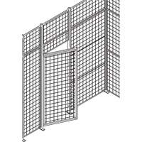 Standard-Duty Wire Mesh Partition Swing Door, 3' W x 7' H Ontario Packaging