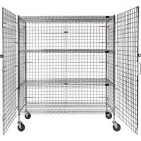 Security Cart, Chrome Plated, 60" x 69" x 24", 500 lbs. Capacity Ontario Packaging