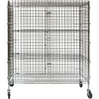 Security Cart, Chrome Plated, 60" x 69" x 24", 500 lbs. Capacity Ontario Packaging