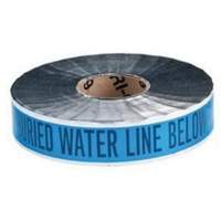 "Water Line" Identoline&reg; Underground Warning Tape, 2" W x 1000' L, Black on Blue Ontario Packaging