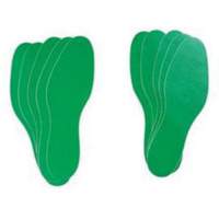 &eacute;tiquettes pour marquage des planchers, Empreinte de pas, 12" lo x 3,75" la, Vert, Vinyle Ontario Packaging
