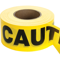 Rubans pour barricades, Anglais, 3" la x 1000' lo, 2 mils, Noir sur jaune Ontario Packaging