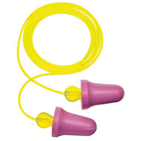 Bouchons d'oreilles en mousse sans contact E-A-R, Paire - Sac en poly, Avec cordon Ontario Packaging