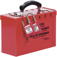 Latch Tight™ Portable Group Lock Box, Red SAL519 | Ontario Packaging