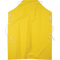Flame Resistant Aprons, Polyester/PVC, 48" L x 36" W, Yellow SAL660 | Ontario Packaging