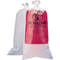 Biohazard Disposal Bags, Bio-Hazard, 24" L x 12" W, 1.5 mils, 100 /pkg. SAM051 | Ontario Packaging