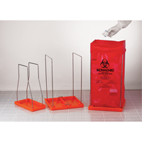 Clavies<sup>®</sup> Biohazard Bag Holders, Bio-Hazard, 14" L x 14" W SAM058 | Ontario Packaging
