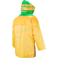 Neo-Slick Chemical & Acid Resistant Rain Jacket, Small, Yellow, Neoprene Ontario Packaging