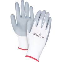 Lightweight Breathable Coated Gloves, 7/Small, Foam Nitrile Coating, 13 Gauge, Polyester Shell SAM630 | Ontario Packaging