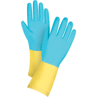Premium Dipped Chemical-Resistant Gloves, Size Medium/8, 12" L, Neoprene/Rubber Latex, Cotton/Flock-Lined Inner Lining, 20-mil SAM651 | Ontario Packaging