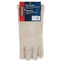 Premium Welder's Gloves, Split Cowhide, Size Large Ontario Packaging