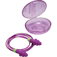 Rockets&reg; Reusable Earplugs, Corded, Bulk - Plastic Case, 27 dB NRR, One-Size Ontario Packaging