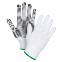 Dotted String Knit Gloves, Poly/Cotton, Single Sided, 7 Gauge, Medium Ontario Packaging