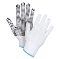 Dotted String Knit Gloves, Poly/Cotton, Single Sided, 7 Gauge, X-Large SAN492 | Ontario Packaging