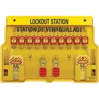 Stations de verrouillage, Cadenas Thermoplastique, Capacit&eacute; de 10, Cadenas Compris Ontario Packaging