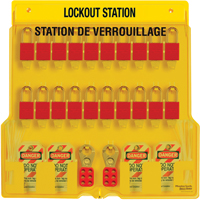 Station de verrouillage, Cadenas Thermoplastique, Capacit&eacute; de 20, Cadenas Compris Ontario Packaging