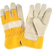 Gants d'ajusteur de premi&egrave;re qualit&eacute;, Grand, Paume en Cuir fleur de vache, Doublure en Coton Ontario Packaging