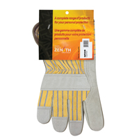Gants d'ajusteur rugueux de premi&egrave;re qualit&eacute;, Grand, Paume en Cuir de vache refendu, Doublure en Coton Ontario Packaging