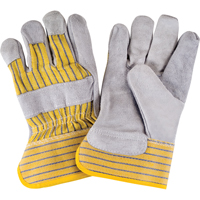 Premium Quality Fitters Gloves, Large, Split Cowhide Palm, Cotton Inner Lining Ontario Packaging