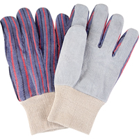 Gants de travail d'usage standard, Grand, Paume en Cuir de vache refendu Ontario Packaging
