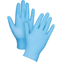 Puncture-Resistant Examination Gloves, Small, Nitrile, 4.5-mil, Powder-Free, Blue SAP324 | Ontario Packaging