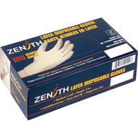 Premium Sensitive Skin Examination Gloves, Medium, Latex, 4-mil, Powdered, Natural Ontario Packaging