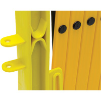 Xpandit Barricade, 36" H x 11.5' L, Black/Yellow SAQ195 | Ontario Packaging