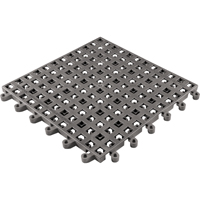 ErgoDeck&reg; General Purpose No. 564 Matting, PVC, 1-1/2' W x 1-1/2' L, 7/8" Thick, Charcoal Ontario Packaging