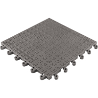 ErgoDeck&reg; Soft No. 566 Matting, PVC, 1-1/2' W x 1-1/2' L, 7/8" Thick, Charcoal Ontario Packaging
