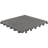 ErgoDeck&reg; Soft No. 566 Matting, PVC, 1-1/2' W x 1-1/2' L, 7/8" Thick, Charcoal Ontario Packaging