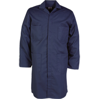 Lab Coat, Poly-Cotton, 46, Navy Blue Ontario Packaging