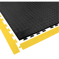 Rejuvenator Connect No. 502 Matting, Polyurethane, 3' W x 3' L, 5/8" Thick, Black Ontario Packaging