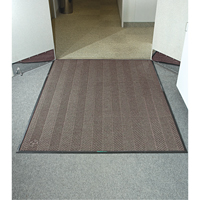 Waterhog&reg; Eco Elite Matting, Wiper/Scraper, 6' x 6' x 3/8", Chestnut Brown Ontario Packaging