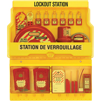 Postes de verrouillage de luxe, Cadenas Thermoplastique, Capacit&eacute; de 32, Cadenas Compris Ontario Packaging