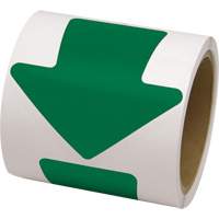 Coloured Floor Marking Decals, Arrow, 4" L x 4" W, Green, Vinyl Ontario Packaging