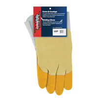 Pipeliner Welding Gloves, Split Cowhide, Size Large Ontario Packaging
